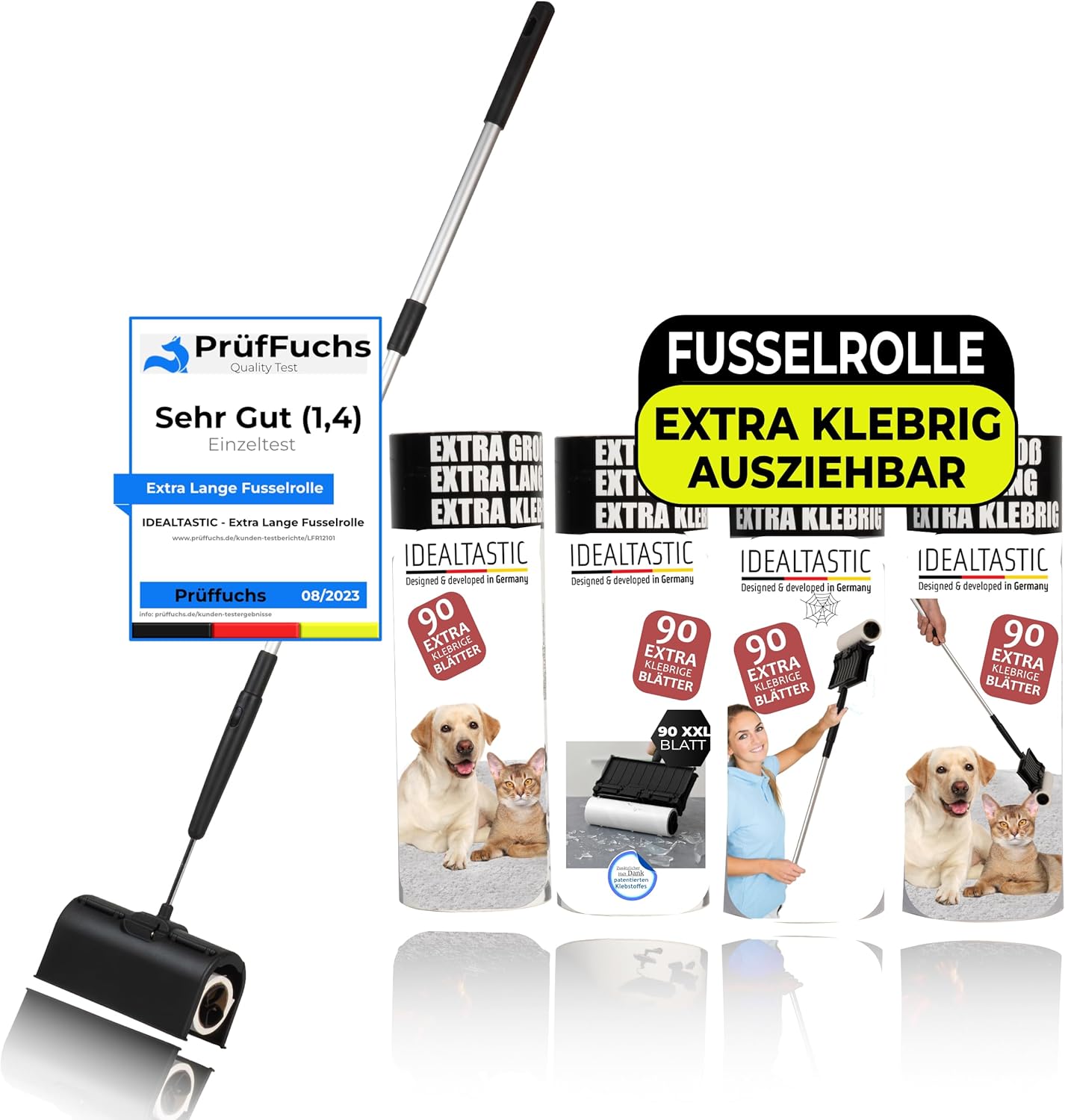IDEALTASTIC® Lint Roller Pet Hair & Clothing